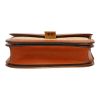 Celine  Classic Box shoulder bag  in beige raphia  and brown leather - Detail D1 thumbnail