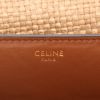 Bolso bandolera Celine  Classic Box en raffia beige y cuero marrón - Detail D2 thumbnail