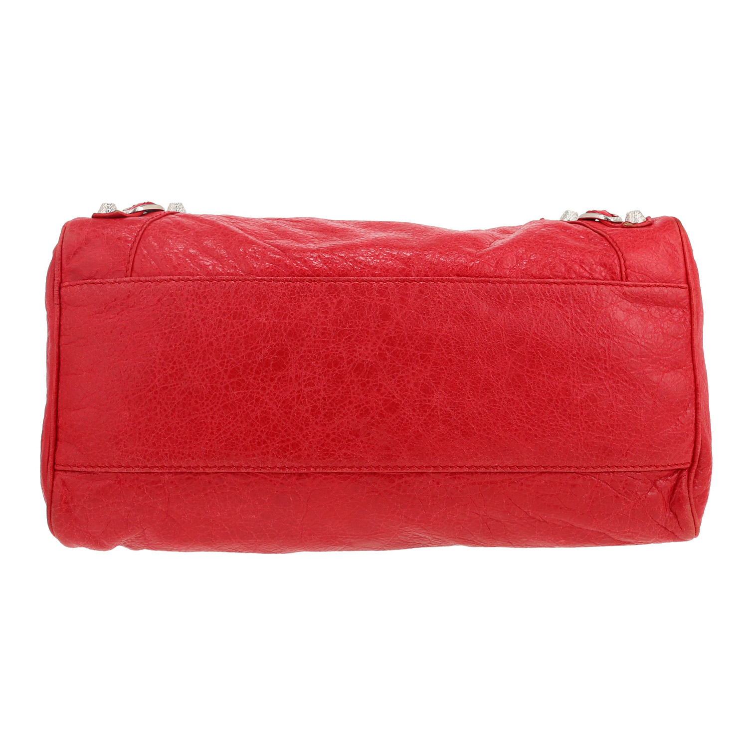 Balenciaga  City handbag  in red leather - Detail D1