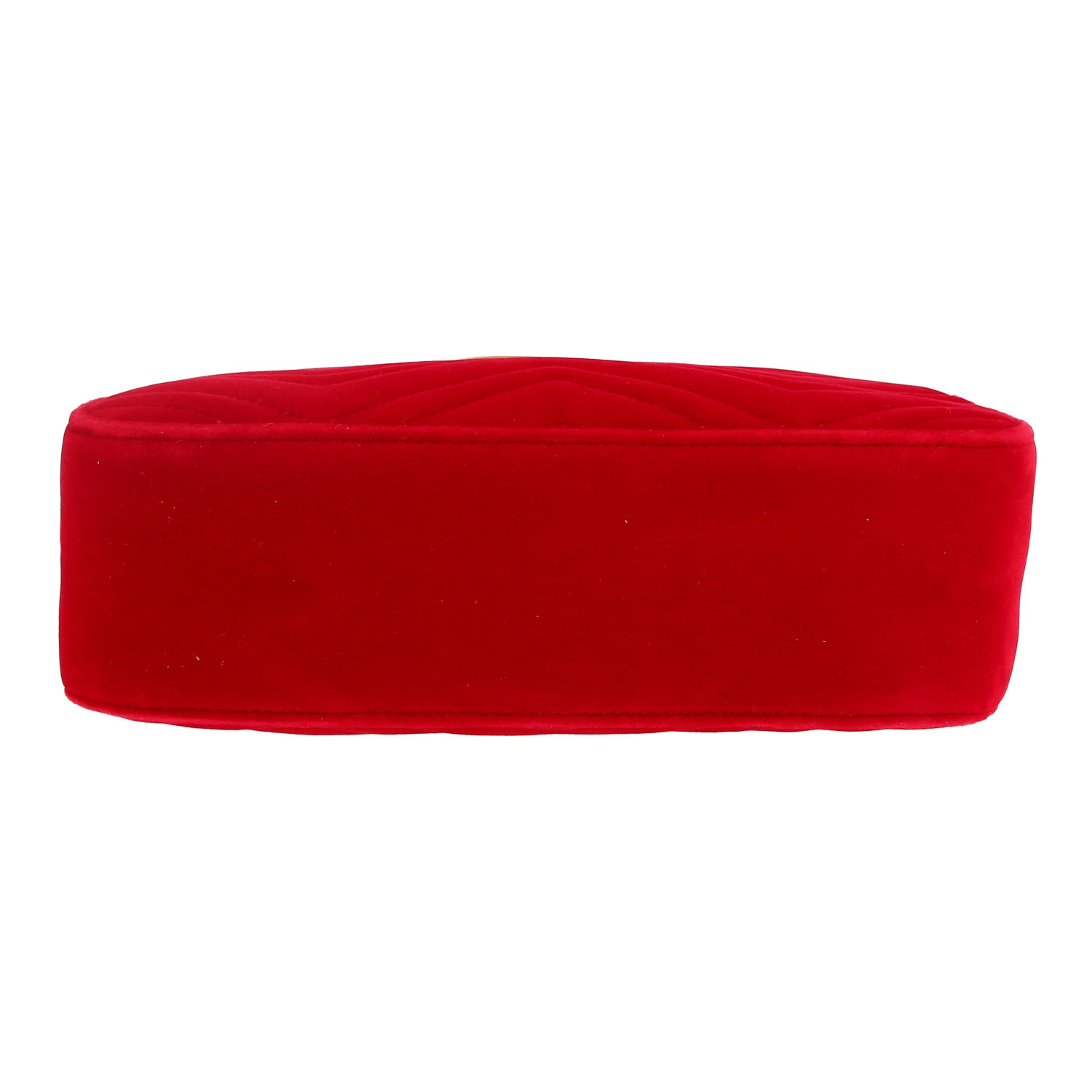 Gucci  GG Marmont Camera shoulder bag  in red quilted velvet - Detail D1