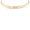 Half-flexible Marina B  linked necklace in yellow gold and stainless steel - 00pp thumbnail