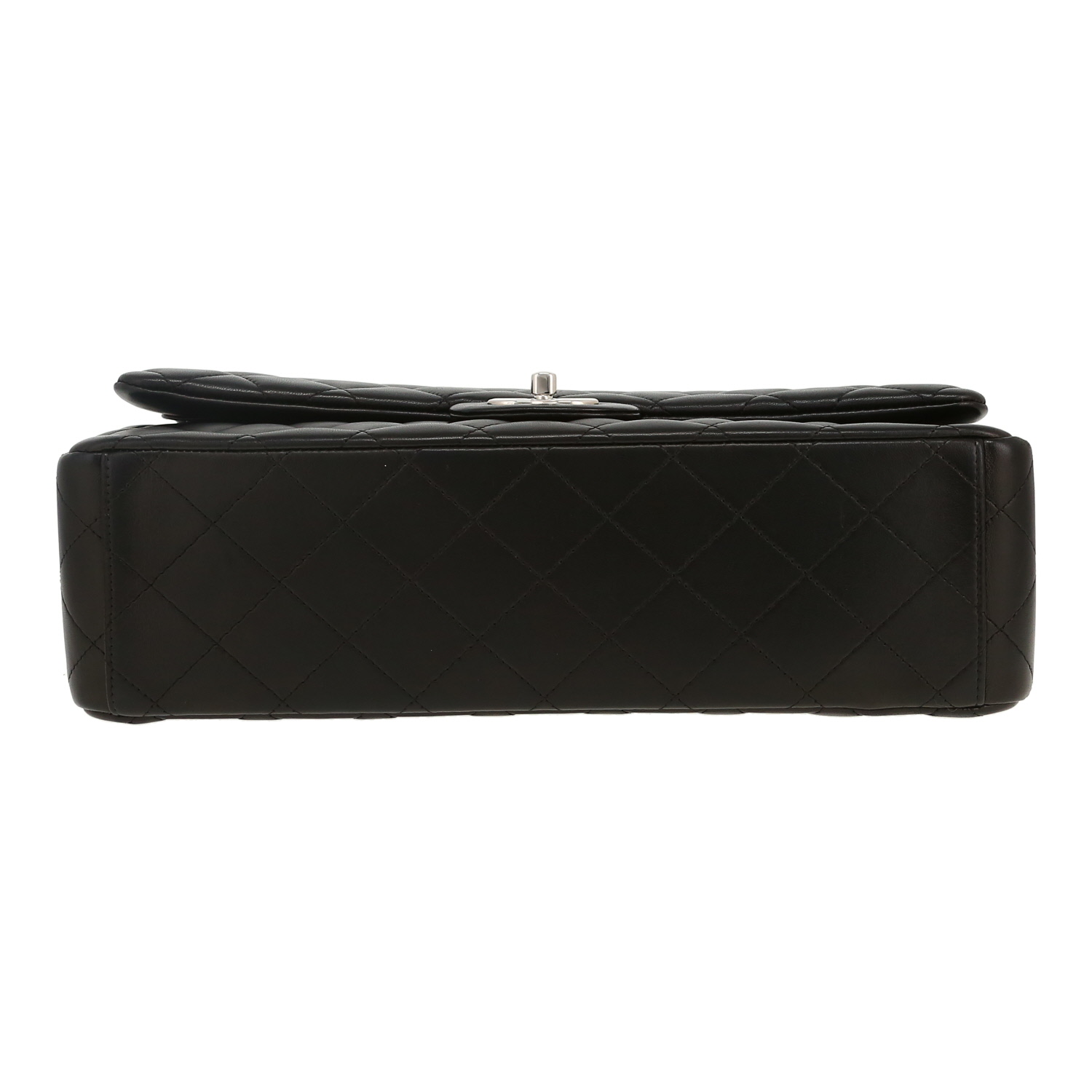 Sac à main Chanel  Timeless Maxi Jumbo en cuir matelassé noir - Detail D1