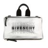 Bolso bandolera Givenchy  Pandora en cuero plateado - 360 thumbnail