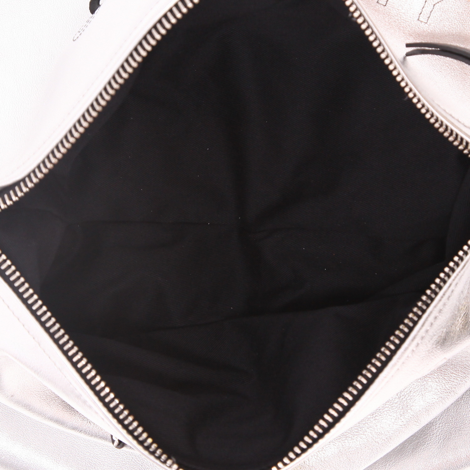 Givenchy  Pandora shoulder bag  in silver leather - Detail D4