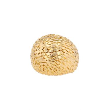 Bague boule années 60 Van Cleef & Arpels Hérisson en or jaune