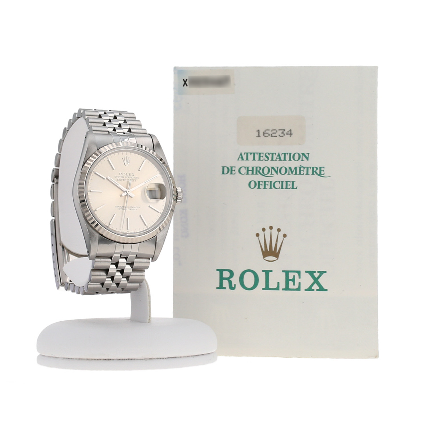 Rolex Datejust  in gold and stainless steel Ref: Rolex - 16234  Circa 1991 - Detail D2