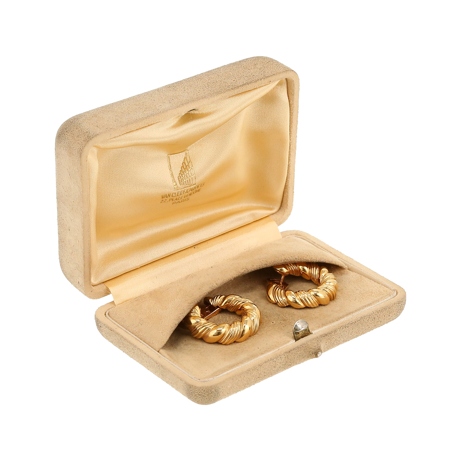 Pendientes Van Cleef & Arpels  de oro amarillo - Detail D2