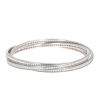 Bracelet Cartier Trinity en or blanc et diamants - 360 thumbnail