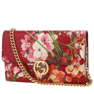 Sac bandoulière Gucci  Interlocking G en cuir rouge