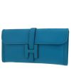 Hermès  Jige pouch  in Bleu Izmir epsom leather - 00pp thumbnail