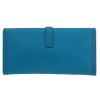 Hermès  Jige pouch  in Bleu Izmir epsom leather - Detail D4 thumbnail