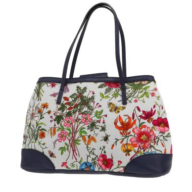Shopping bag Gucci  Flora in tela beige