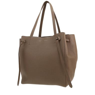 Sac cabas Celine  Cabas Phantom en cuir grainé taupe