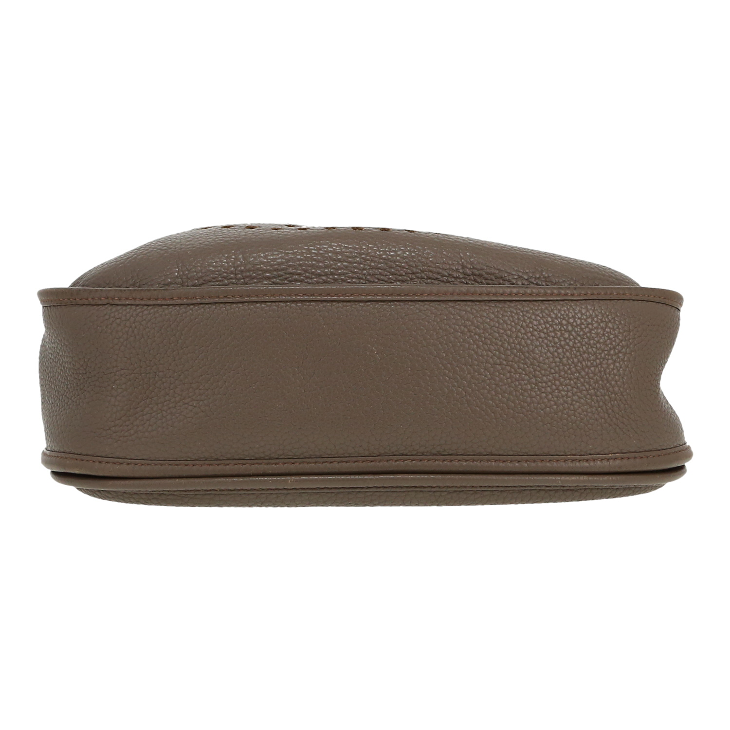 Bolso bandolera Hermès  Evelyne 29 cm en cuero togo gris estaño - Detail D1