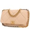 Chanel  19 large model  handbag  in beige quilted leather - 00pp thumbnail