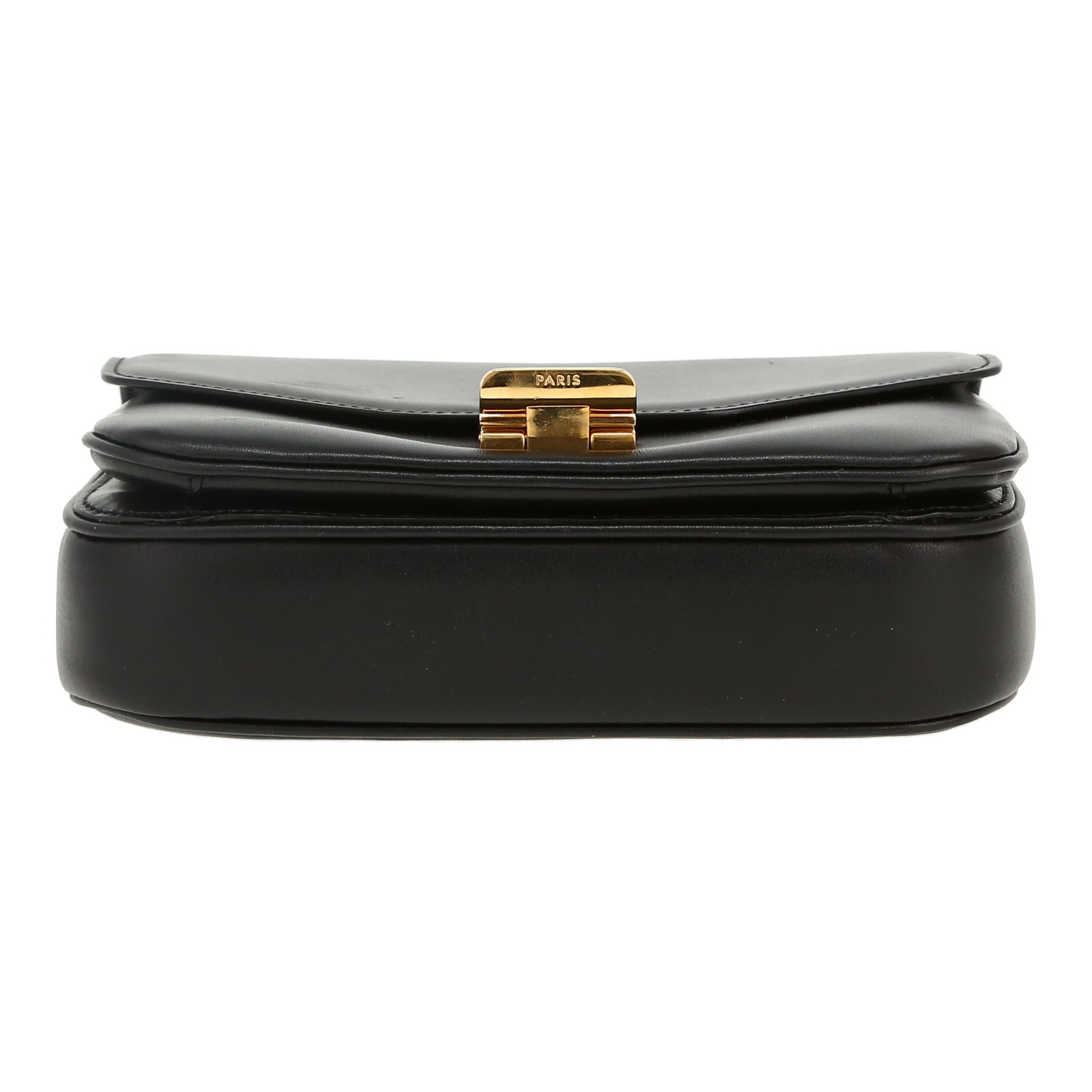 Celine  C bag bag worn on the shoulder or carried in the hand  in black leather - Detail D1