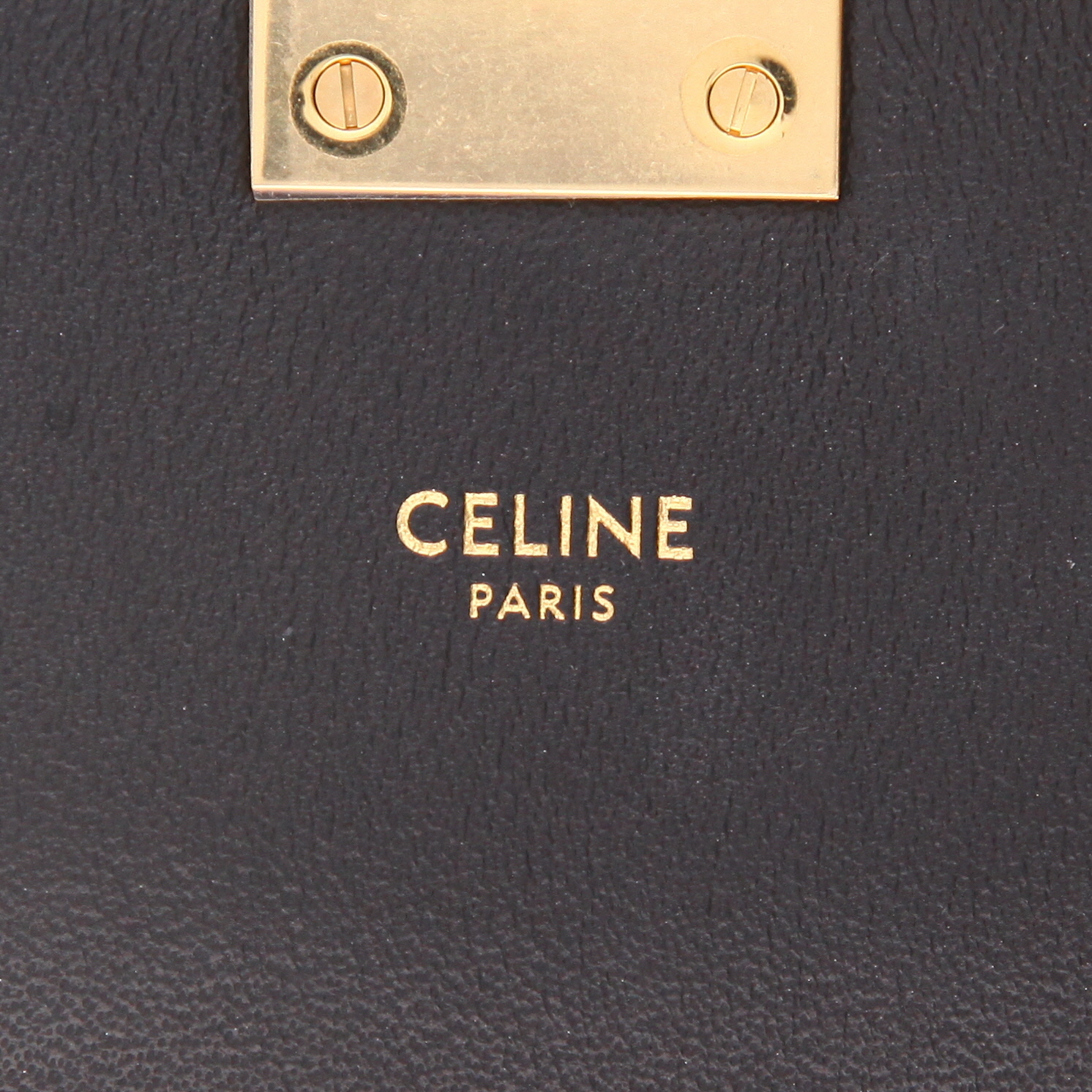 Sac porté épaule ou main Celine  C bag en cuir noir - Detail D2