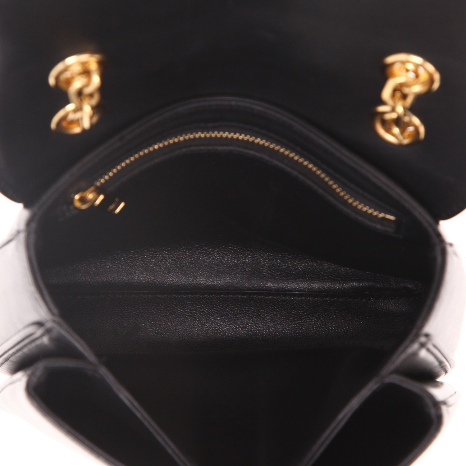 Celine  C bag bag worn on the shoulder or carried in the hand  in black leather - Detail D3