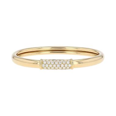 Brazalete época años 90 Van Cleef & Arpels Philippine de oro amarillo y diamantes
