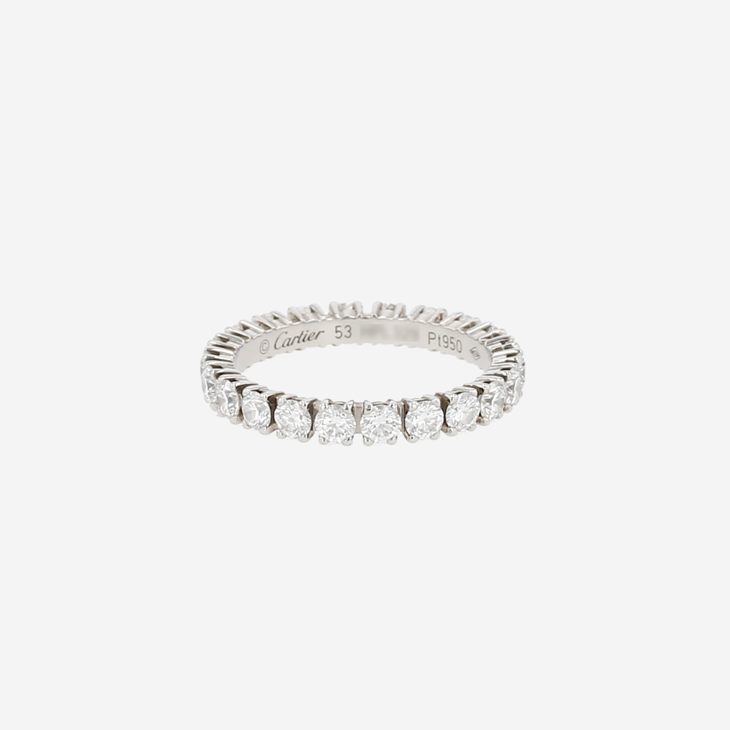 Cartier Destinée ring in platiniumand in diamonds