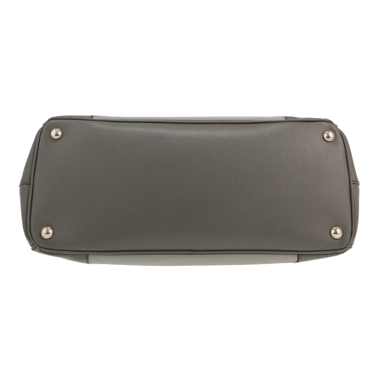 Borsa Prada  Galleria in pelle saffiano bicolore grigia - Detail D1