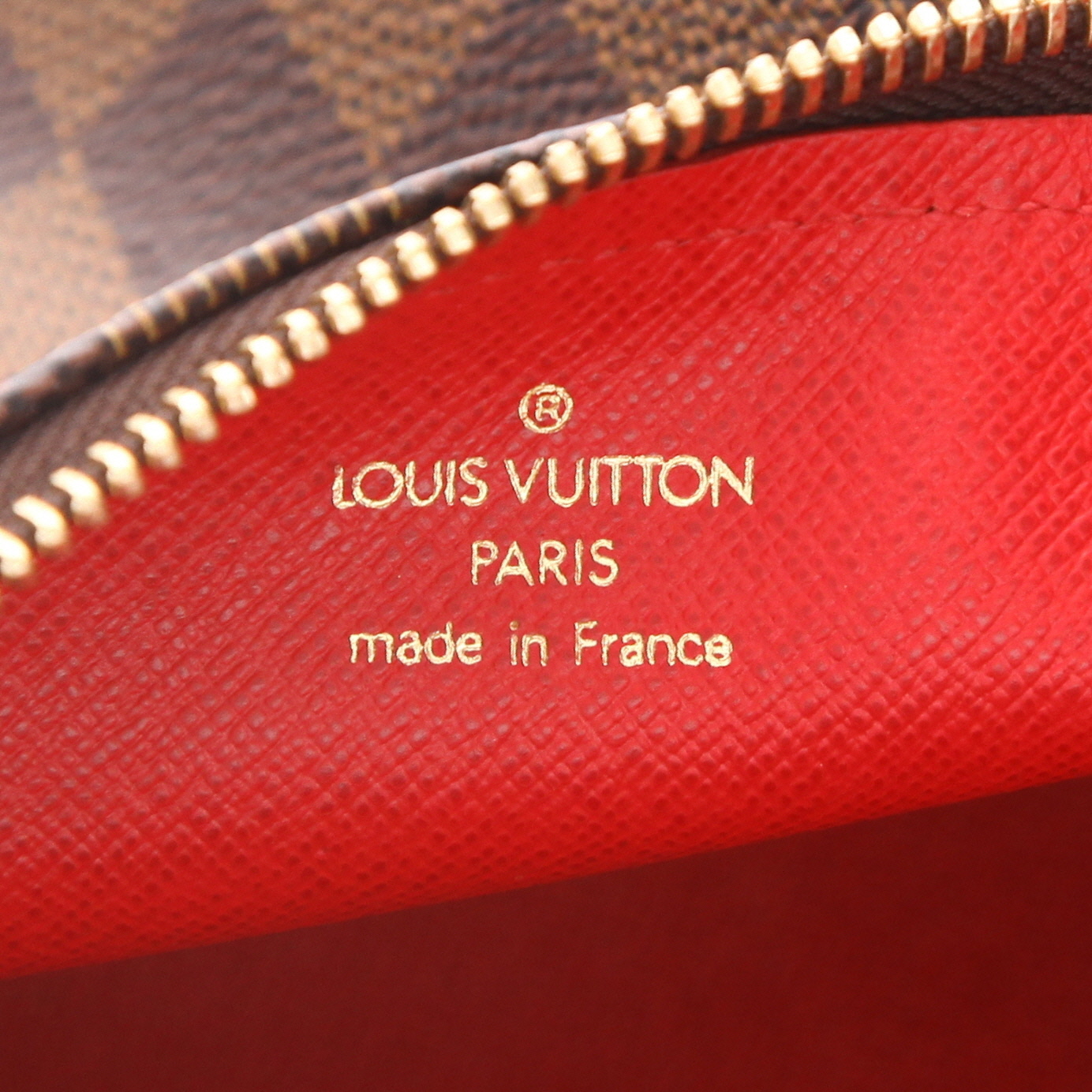Borsa Louis Vuitton  Papillon in tela a scacchi ebana e pelle marrone - Detail D2
