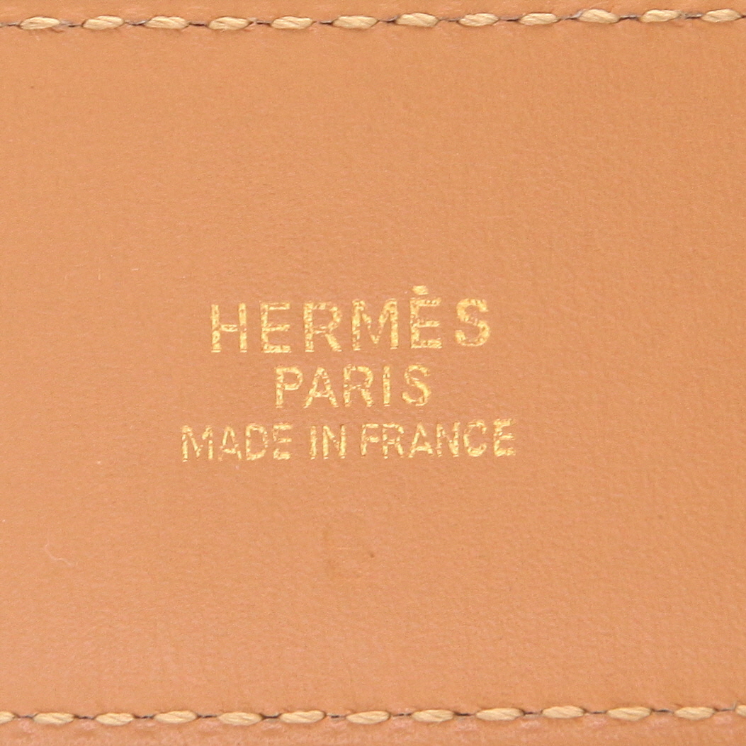 Hermès  Médor belt  in black box leather - Detail D2