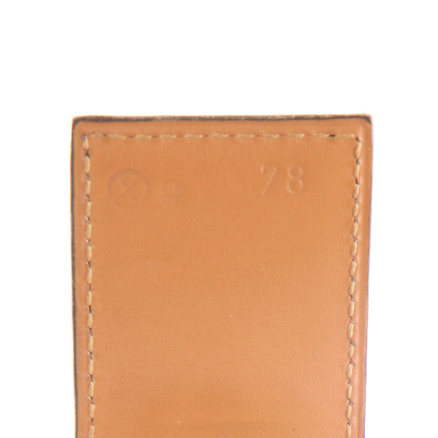 Cinturón Hermès  Médor en cuero box negro - Detail D3