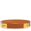 Ceinture Hermès   en cuir Courchevel gold - 00pp thumbnail