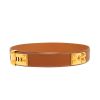 Ceinture Hermès   en cuir Courchevel gold - 360 thumbnail