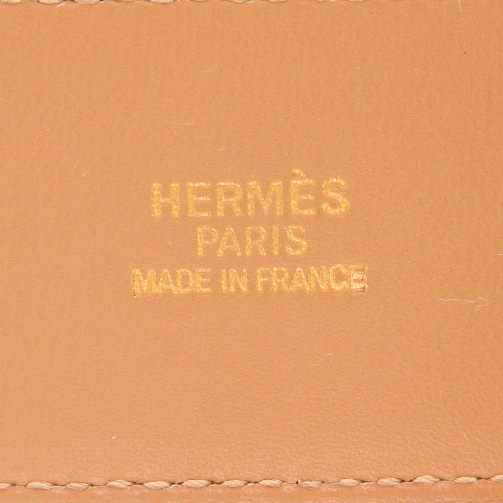 Cintura Hermès   in pelle Courchevel gold - Detail D2