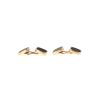 Dinh Van  pair of cufflinks in yellow gold and wood - 360 thumbnail