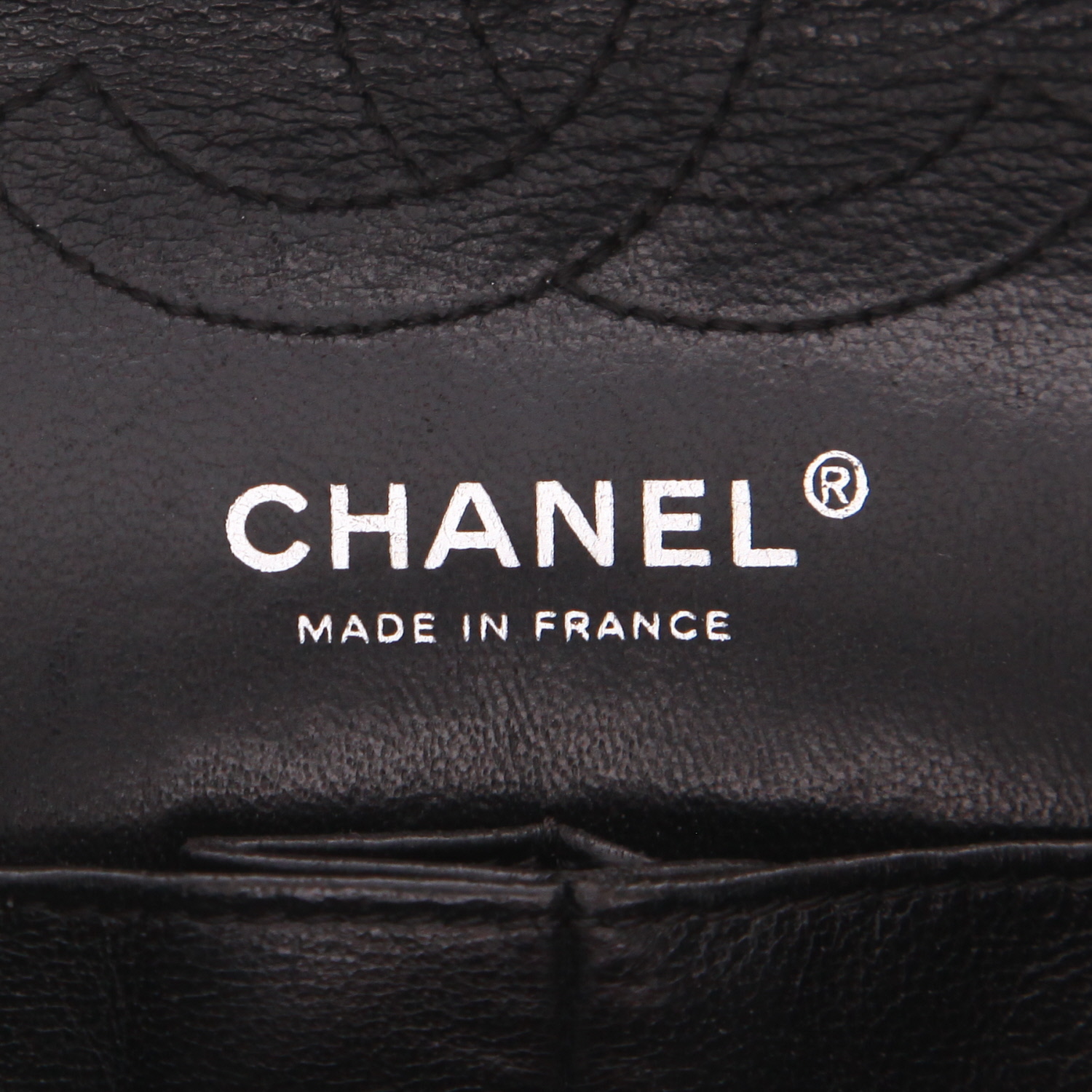 Borsa Chanel 2.55 mini  in pelle trapuntata nera - Detail D2