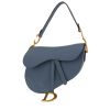 Dior  Saddle handbag  in blue grained leather - 00pp thumbnail