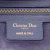 Dior  Saddle handbag  in blue grained leather - Detail D2 thumbnail