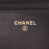 Chanel  Wallet on Chain shoulder bag  in black quilted leather - Detail D2 thumbnail