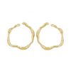 Paire de boucles d'oreilles Dior Nougat grand modèle en or jaune - 00pp thumbnail