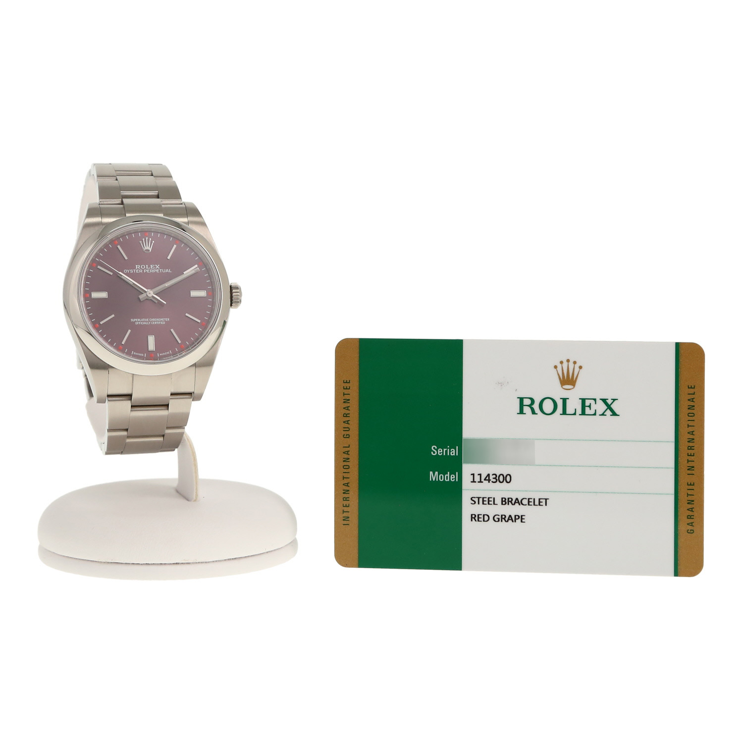 Rolex Oyster Perpetual  in stainless steel Ref: Rolex - 114300  Circa 2020 - Detail D2
