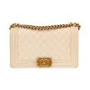 Chanel  Boy handbag  in cream color quilted leather - 360 thumbnail