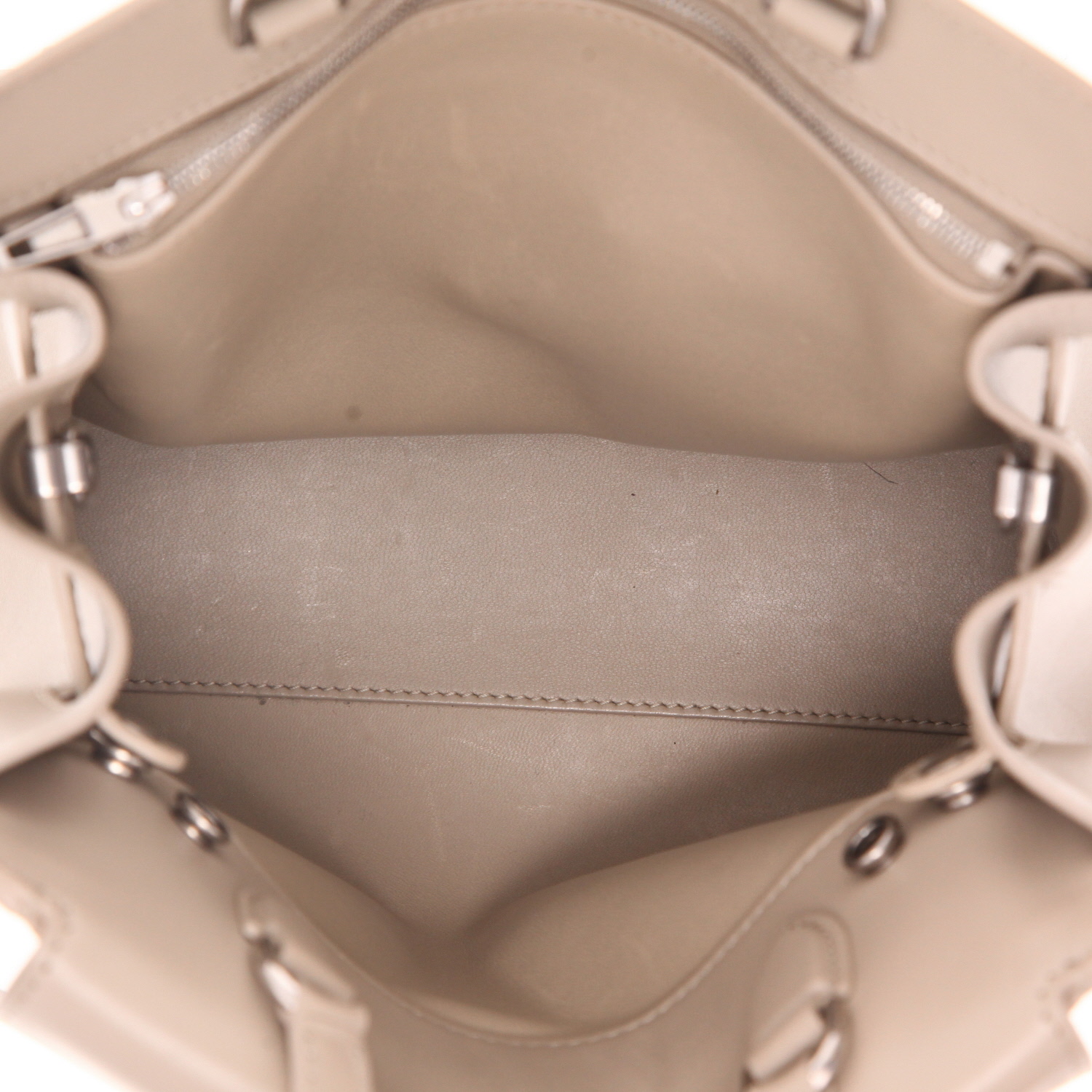 Borsa a tracolla Balenciaga   in pelle beige - Detail D3