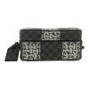 Louis Vuitton  Editions Limitées shoulder bag  in grey Graphite damier canvas  and black leather - Detail D1 thumbnail