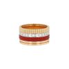 Anello Boucheron Quatre Red Edition modello grande in 3 ori, ceramica rosso e diamanti - 00pp thumbnail