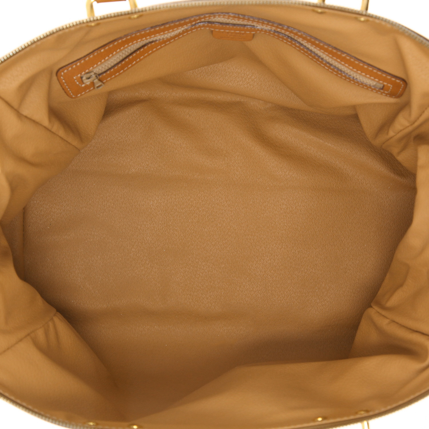 Sac à main Celine  Vintage en toile Triomphe marron et cuir marron - Detail D3