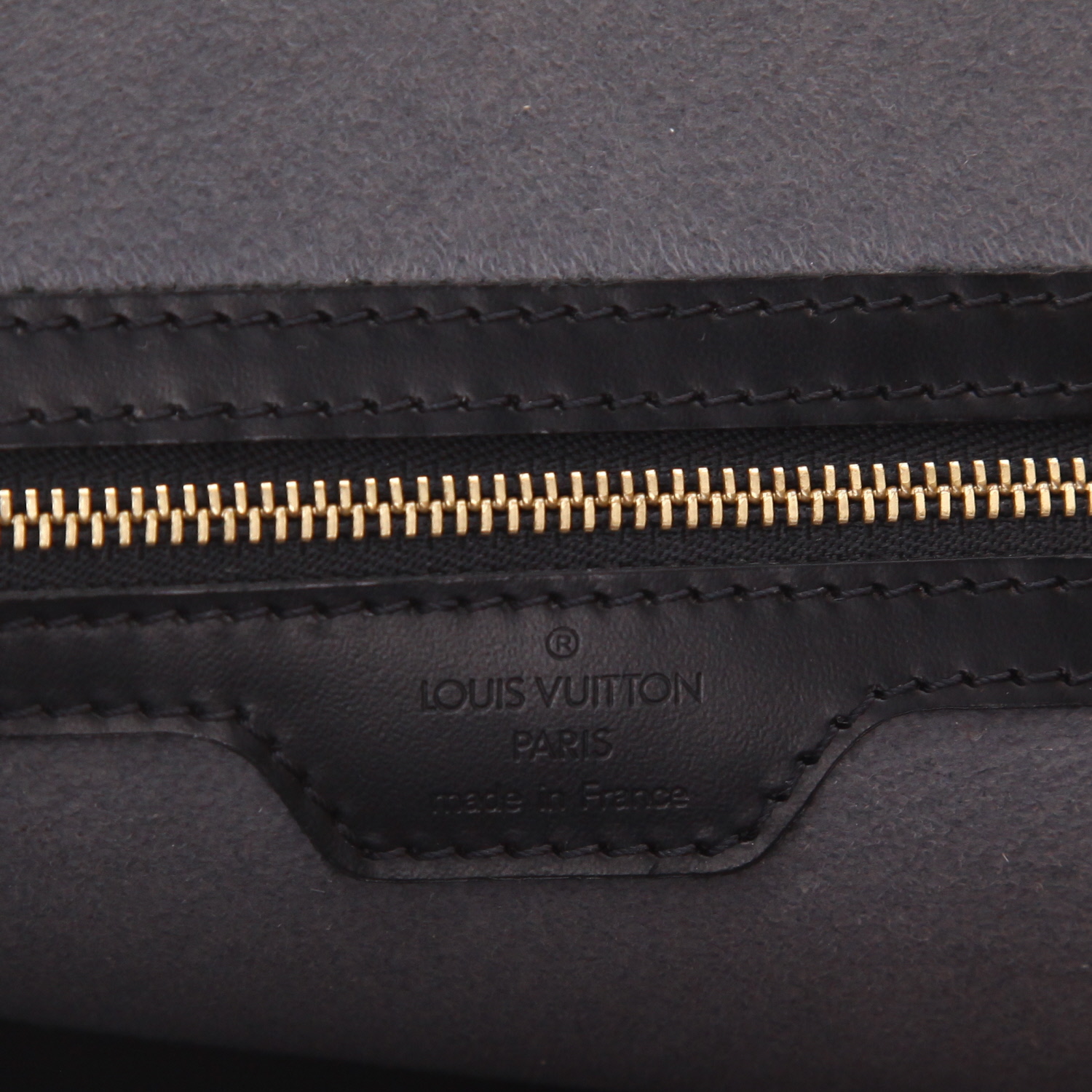 Borsa Louis Vuitton  Lussac in pelle Epi nera - Detail D2