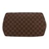 Louis Vuitton  Hampstead shopping bag  in ebene damier canvas  and brown leather - Detail D1 thumbnail