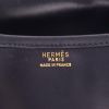 Hermès  Duffle shoulder bag  in navy blue box leather - Detail D2 thumbnail