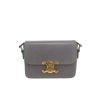 Celine  Triomphe Teen shoulder bag  in grey leather - 360 thumbnail