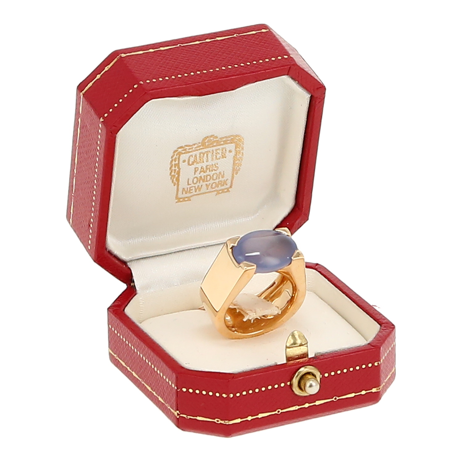 Anello Cartier  in oro giallo e calcedonio - Detail D2