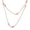 Pomellato Prêt-à-Porter Nudo long necklace in pink gold, quartz and chalcedony - 00pp thumbnail