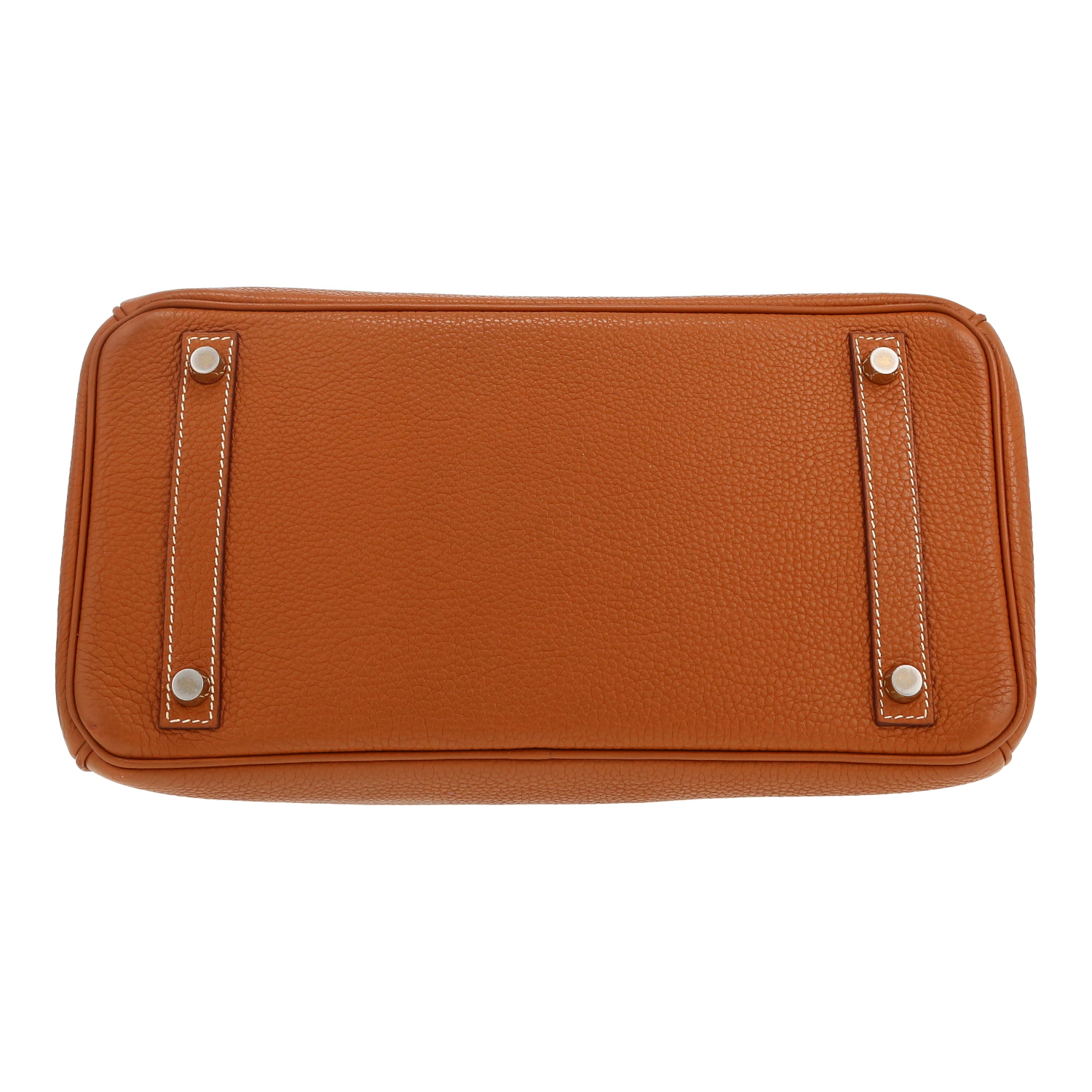 Hermès  Birkin 30 cm handbag  in gold togo leather - Detail D1